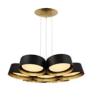 Modern Forms Marimba 7 Light Chandelier in Gold Leaf