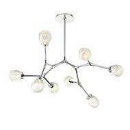 Modern Forms Catalyst 8 Light Chandelier in Polished Nickel