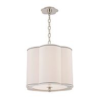 Hudson Valley Sweeny 3 Light 15 Inch Pendant Light in Polished Nickel