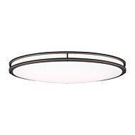 Mahone 1-Light LED Flush Mount Ceiling Light in Antique Bronze