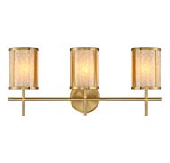 Camden Three Light Bathroom Vanity in Warm Brass by Savoy House