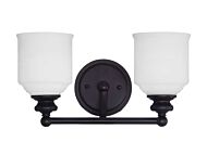 Savoy House Melrose by Brian Thomas 2 Light Bathroom Vanity Light in English Bronze