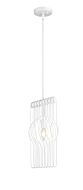 Z-Lite Contour 1-Light Mini Pendant Light In White