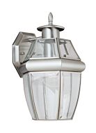 Sea Gull Lancaster 12 Inch Outdoor Wall Light in Antique Brushed Nickel