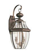 Lancaster 2-Light Outdoor Wall Lantern in Antique Bronze