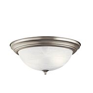  Flush Mount Ceiling Light in Brushed Nickel Finish