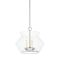 Edmonton 3-Light Lantern in Polished Nickel