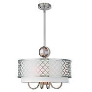 Arabesque 4-Light Pendant in Brushed Nickel