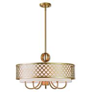 Arabesque 5-Light Chandelier in Soft Gold