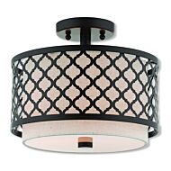 Arabesque 2-Light Ceiling Mount in English Bronze