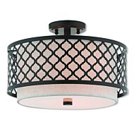 Arabesque 3-Light Ceiling Mount in English Bronze