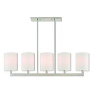 Hayworth 5-Light Linear Chandelier in Brushed Nickel