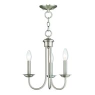 Estate 3-Light Mini Chandelier in Brushed Nickel