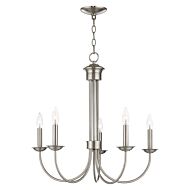 Estate 5-Light Chandelier in Brushed Nickel