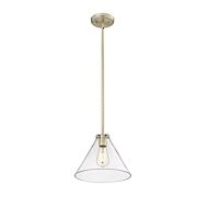 Aliza One Light Pendant in Modern Gold by Millennium