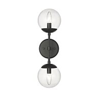 Millennium Lighting Avell 2-Light Wall Sconce In Matte Black