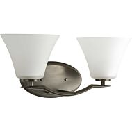 Bravo 2-Light Bathroom Vanity Light Bracket in Antique Bronze