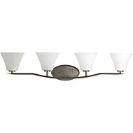 Bravo 4-Light Bathroom Vanity Light Bracket in Antique Bronze