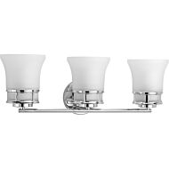 Cascadia 3-Light Bathroom Vanity Light in Polished Chrome