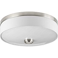 Weaver LED 1-Light LED Flush Mount in Brushed Nickel