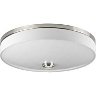 Weaver LED 2-Light LED Flush Mount in Brushed Nickel