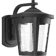 East Haven LED 1-Light LED Wall Lantern in Black