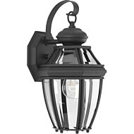 New Haven 1-Light Wall Lantern in Black