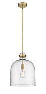 Z-Lite Pearson 1-Light Pendant Light In Rubbed Brass