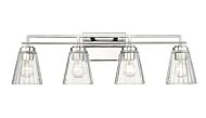 Lyna 4-Light Bathroom Vanity Light in Chrome 