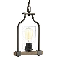 Barnes Mill 1-Light Mini Pendant in Antique Bronze