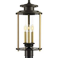 Squire 3-Light Post Lantern in Antique Bronze