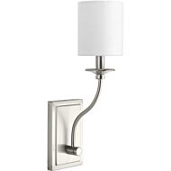 Bonita 1-Light Wall Sconce in Brushed Nickel