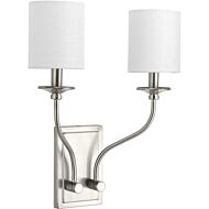 Bonita 2-Light Wall Sconce in Brushed Nickel