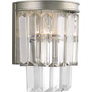 Glimmer 2-Light Wall Sconce in Silver Ridge