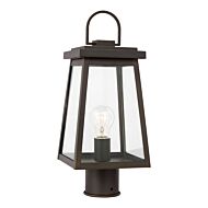 Founders 1-Light Outdoor Post Lantern in Antique Bronze