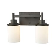 Belmar 2-Light Bathroom Vanity Light in Oil Rubbed Bronze