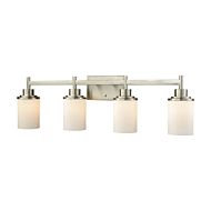 Belmar 4-Light Bathroom Vanity Light in Brushed Nickel