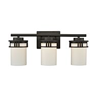 Ravendale 3-Light Bathroom Vanity Light in Oil Rubbed Bronze