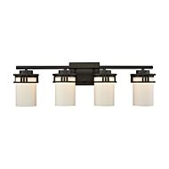 Ravendale 4-Light Bathroom Vanity Light in Oil Rubbed Bronze