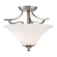 Two Light Semi Flush Mount