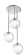 DVI Courcelette 3-Light Pendant in Chrome