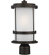 Sea Gull Wilburn Outdoor Post Light in Antique Bronze