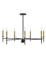 Hux 7-Light LED Chandelier in Black