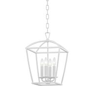 Bryant Four Light Pendant in White Plaster by Hudson Valley