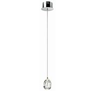 Elan Lavinia 3.5 Inch LED Crystal Mini Pendant in Chrome