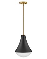 Haddie 1-Light LED Pendant in Black