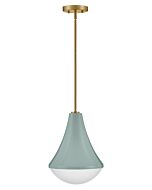 Haddie 1-Light LED Pendant in Seafoam