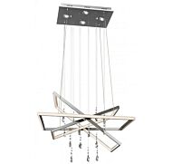 Elan Maze 23 Inch 7 Light LED Rectangular Chandelier in Chrome