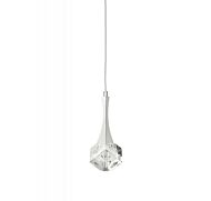 Elan Rockne 4.25 Inch LED Crystal Mini Pendant in Chrome