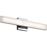 Elan Neltev 24 Inch LED White Acrylic Bathroom Vanity Light in Chrome